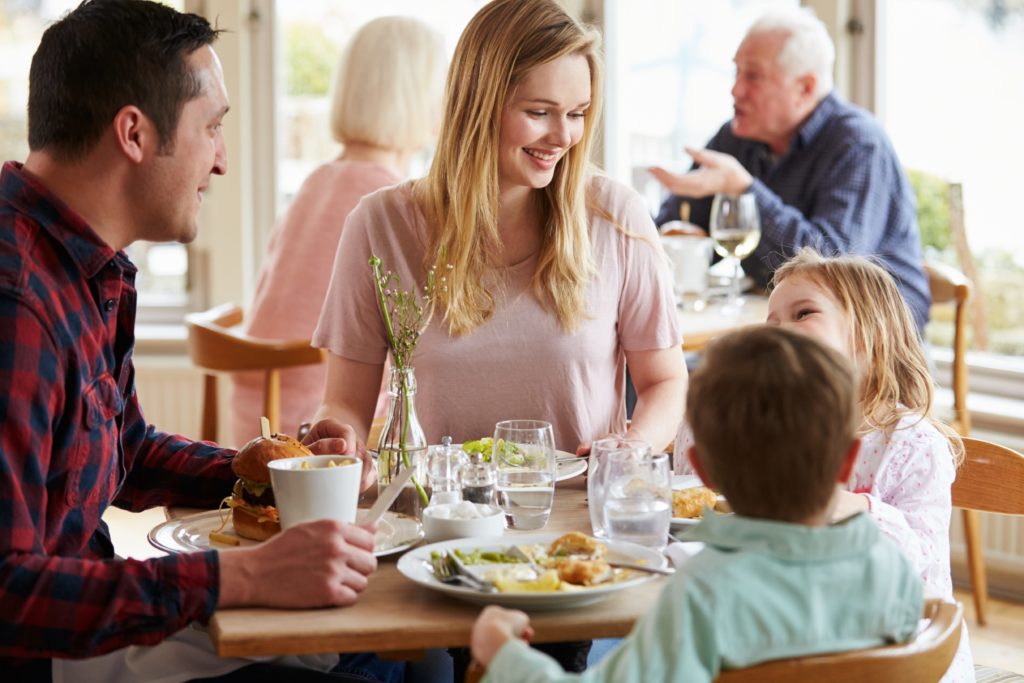 dining out with your family