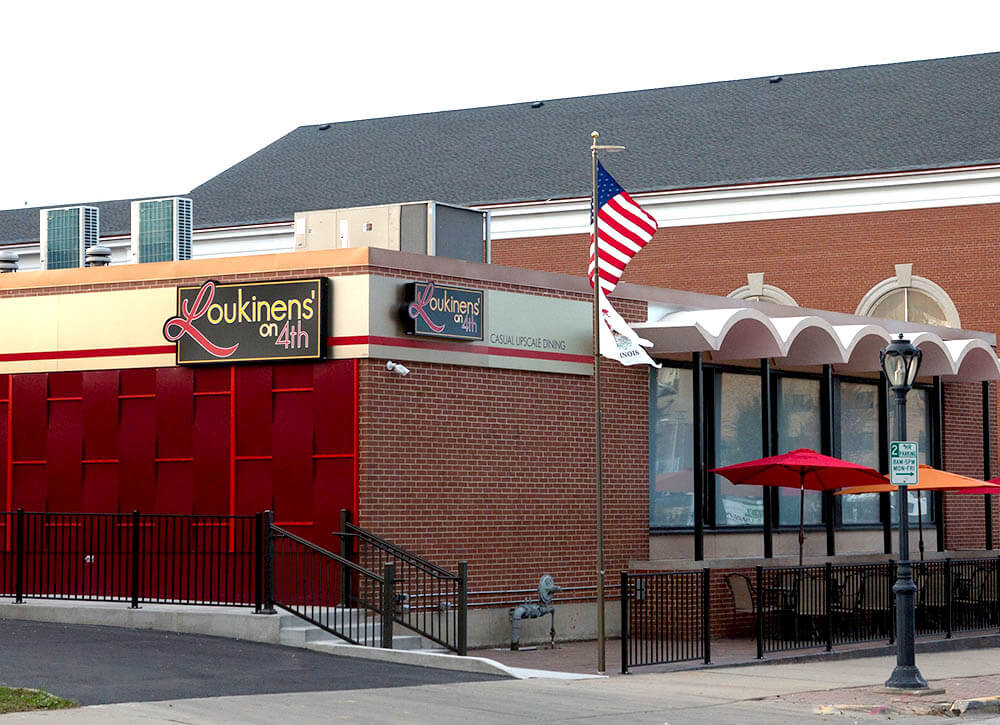 exterior view of loukinens' on 4th springfield il