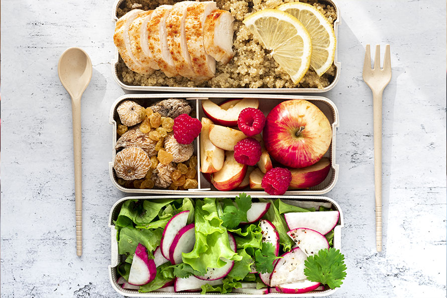Healthy allergy-friendly lunchbox meals made with food from Loukinens’ on 4th in Springfield, IL.